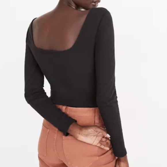 Madewell NWT Ribbed Square Next Thong Bodysuit - Picture 3 of 8